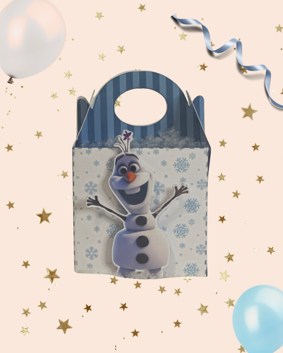Gepersonaliseerde Frozen Traktatieset β Elsa, Anna & Olaf |