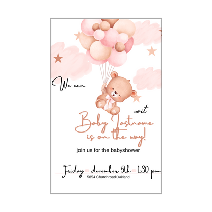 Uitnodiging Babyshower