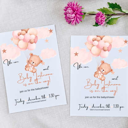 Babyshower roze
