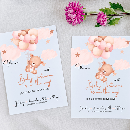 Babyshower roze